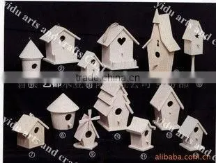 High Quality Bird House,solid and Durable Colorful Wood Craft Bird Cage photo-5