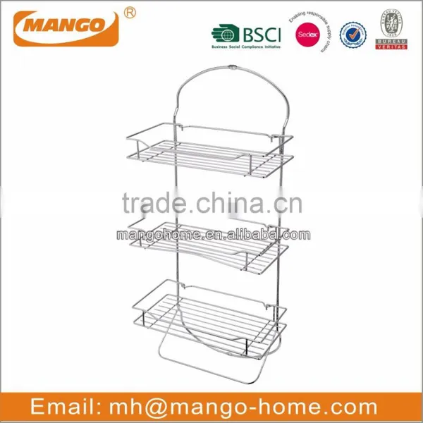 3-tier Metal Wire Wall Mounted Bathroom hanging Shower Caddy