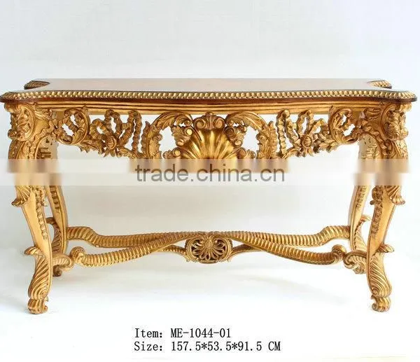 French Antique Wall Mirror and Console Table photo-4