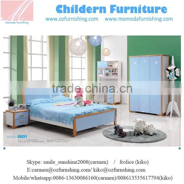SJ6601 Kids Wood Bedroom Furniture and Classical Kids Bedroom Furniture