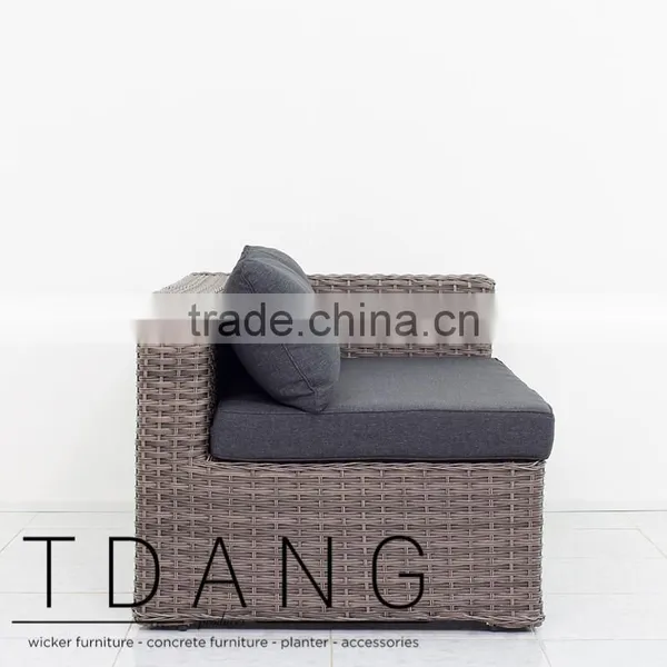 Helena Left Hand Outdoor Bench - Vietnam Wicker Furniture photo-3