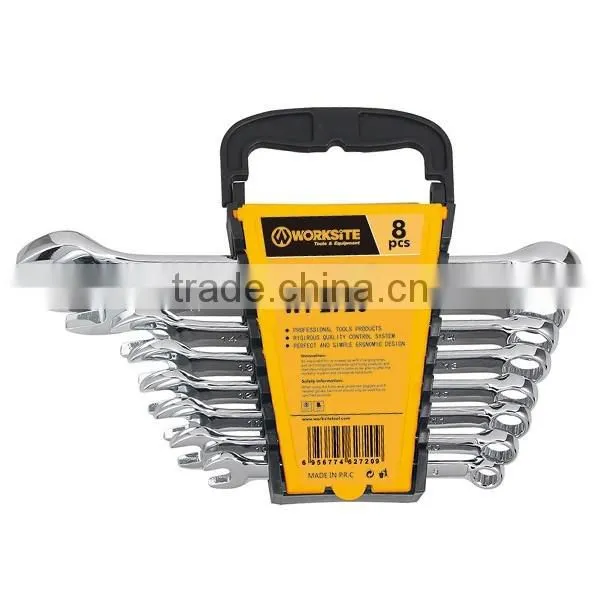 WT2720 Worksite Brand Hand Tools 8pcs EU Type Combination Wrench Set / Spanner photo-2