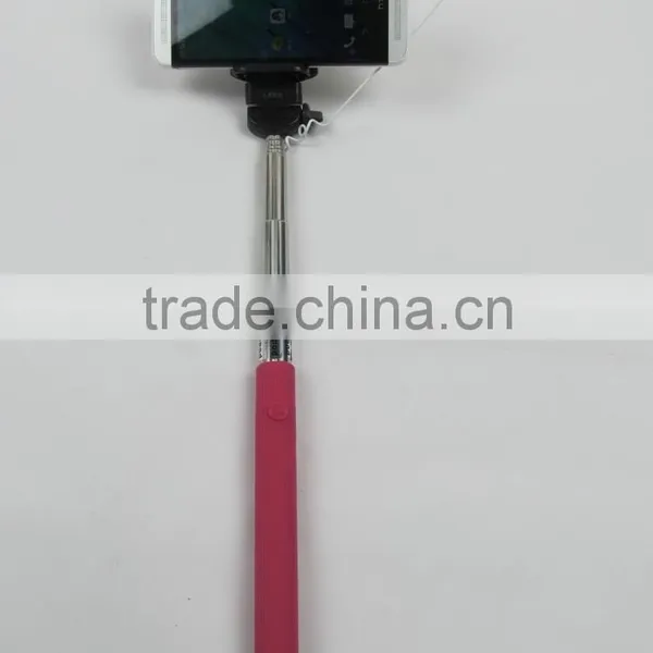 Extendable Selfie Handheld Stick Monopod With Adjustablee Holder and With Cable Remote Shutter for Iphone and Android Phones photo-2