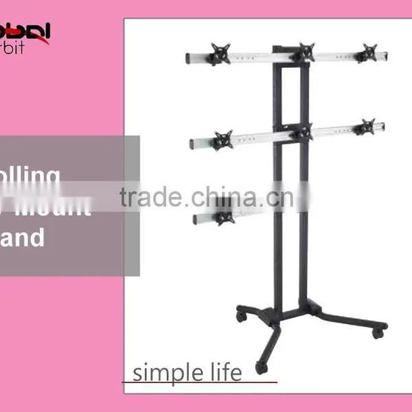 Video Wall Mount Rolling Portable LED TV Mounting Bracket Stand photo-3