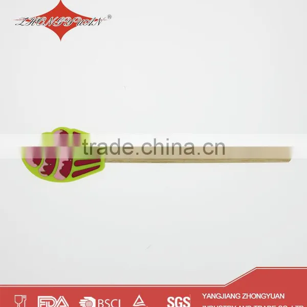 Promotion Christmas Gift Silicone Spatula With Wood Handle photo-2