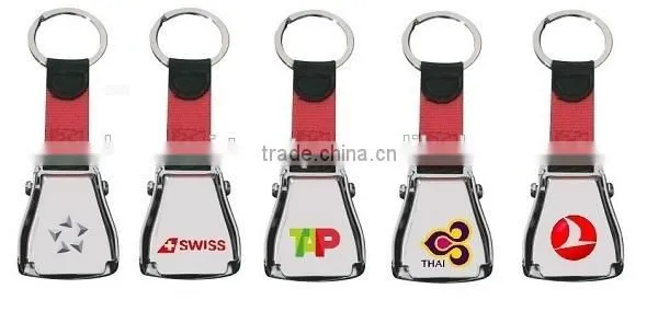 Custom Logo Mini Aircraft Buckle Seatbelt Keychain for Star Alliance Airlines Corporate Gift & Merchandise photo-6