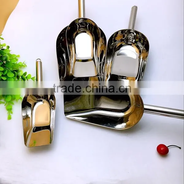 Stainless Steel Barware Ice Cream Scoop/ Ice Bucket Scoop photo-5