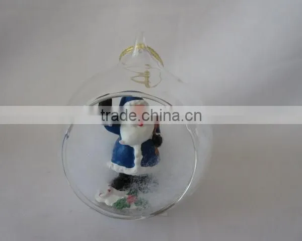Crystal Balls Dollarma One Dollar Cheapest XMS Christamas Bear Deer Santa SnowFlake Glass 156032-15037 photo-5