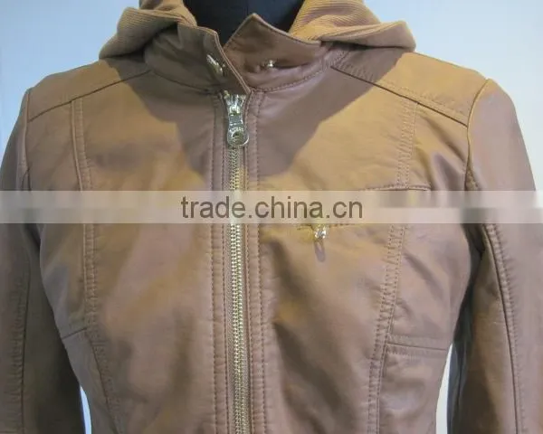 2016 Fashion Men Leather PU Genuine Cheap Faux Men Leather Jacket With High Quality For Men Leather Coat photo-3