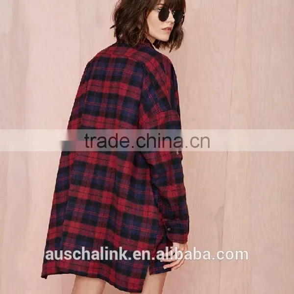Hot Sale Summer Custom Western Women Plaid Shirt Factory Price photo-4