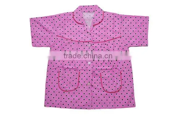 2017 Custom Made Pajamas Black Polka Dots Girls Pajamas Set photo-2