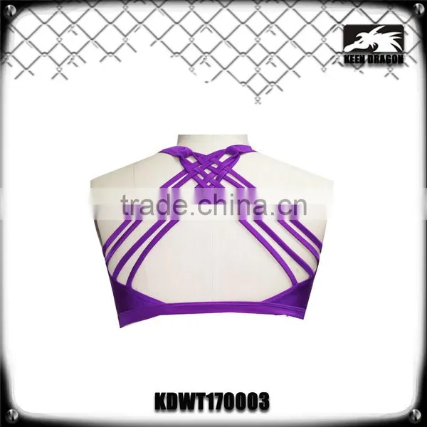 Women Stretchable Safety Embroidery Surfing Sports Bra/Seamless Vest photo-3
