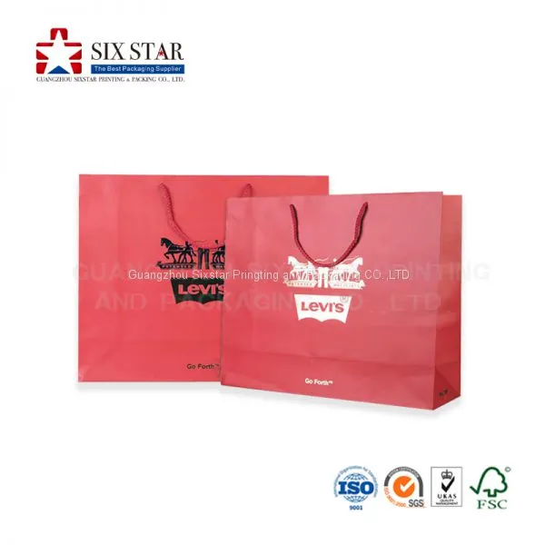 High-end Luxury Shopping Paper Bag With Customized Design and Logo