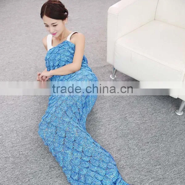 SHIJ MERMAID TAIL BLANKET CROCHET photo-4
