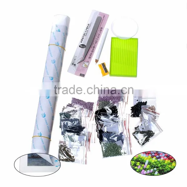 Diamond Painting Rhinestone White Horse Pattern Cotton Embroidery DIY Kit photo-2