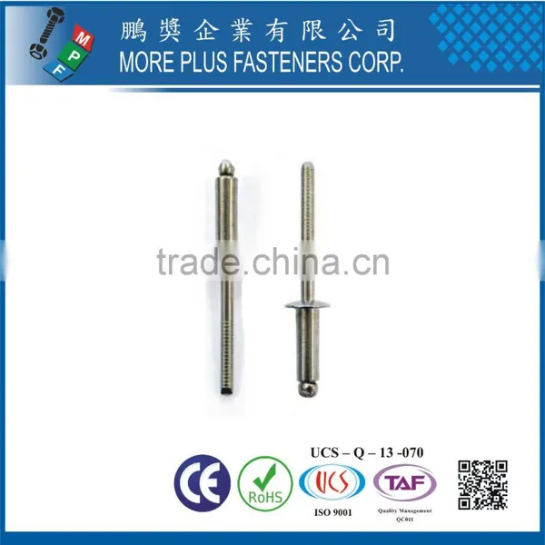 Made in Taiwan Steel Stainless Steel Copper Color Pop Special DIN 7337 Blind Flat Head Rivet photo-3