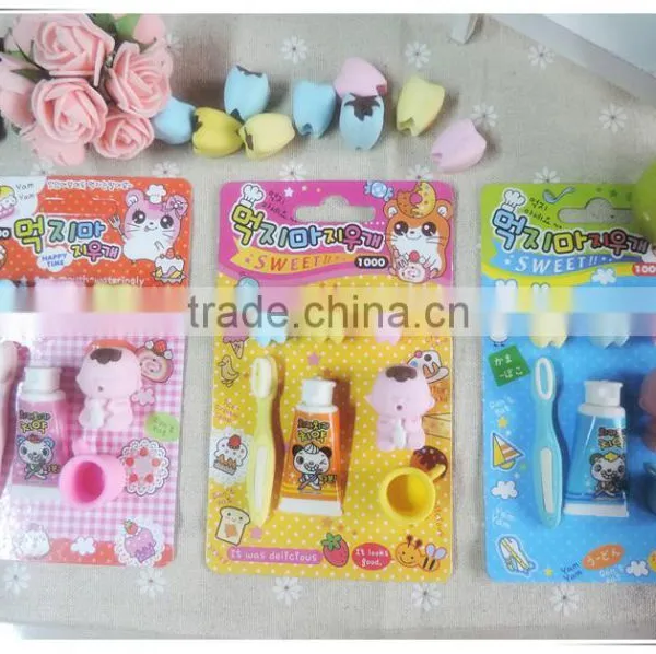 Cute 3D Tooth Baby Wash Shape Erasers Set photo-5