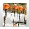 Construction Plastic Rebar Protection Caps Mushroom Compact Orange Type