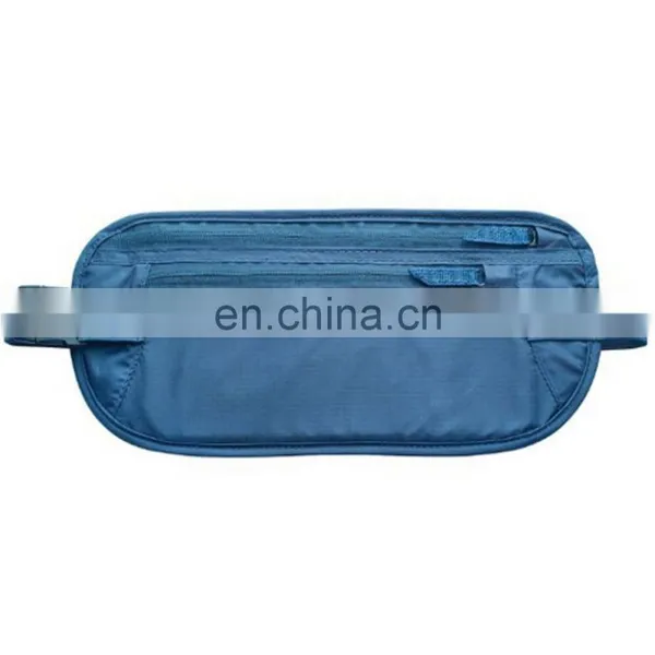 Ultimate Blue Nylon Safe Rfid Blocking Under Clothing Travel Waist Wallet photo-2