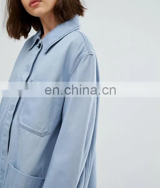 Gold Supplier Dust Coat Button Shoulder Two Pocket OEM Chinese Winter Coat photo-4