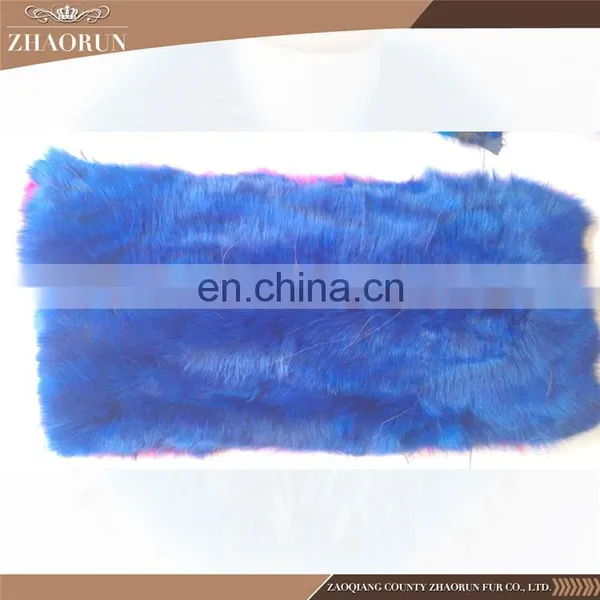 100% Real Fox Fur Plate / Dyed Color Fox Fur Skin Plate For Clothes & Garments photo-5