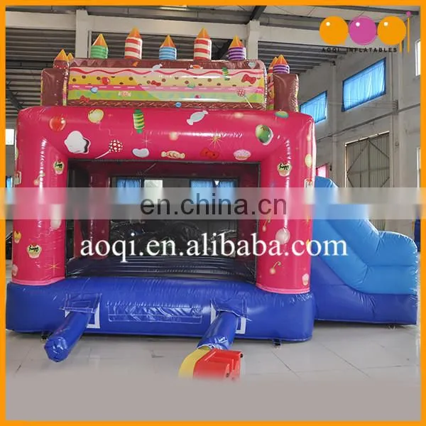 Kid Birthday Present Toy Inflatable Birthday Cake Bouncer for Party Decorate photo-3