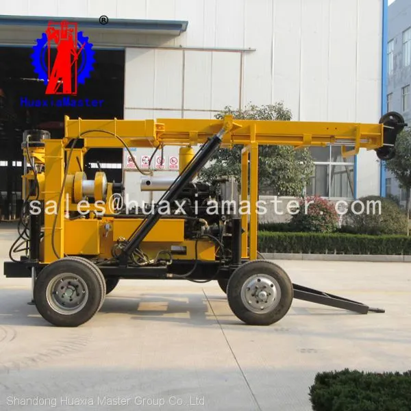Max 600m Depth Hydraulic Water Well Drilling Machine XYX-3 Wheeled Core Drilling Rig Diesel Power High Efficiency photo-5