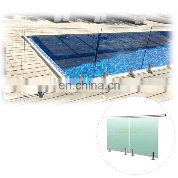 Construction Balustrade Strengthened Handrail Durable Frameless Glass Railing photo-5
