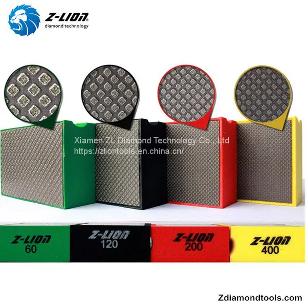 Z-LION Premium Electroplated Diamond Hand Polishing Pads for Glass Stone Ceramic Grinding photo-5