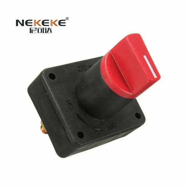 NEKEKE Auto Battery Switch High Current Battery Disconnect Isolator Cut Off Kill Switch photo-3
