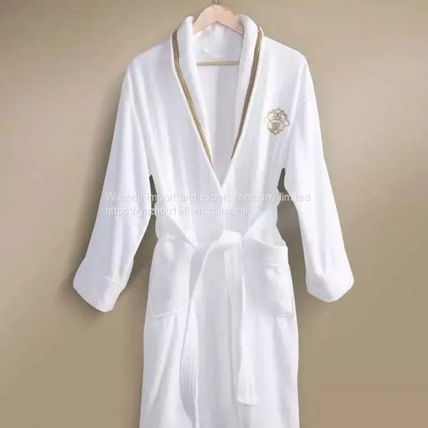 Hotel Cardigan Pure Cotton Bathrobe Custom Made