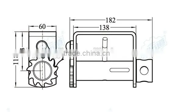 08139 Weld-on Webbing Winches, Weld-on Truck Winches photo-2