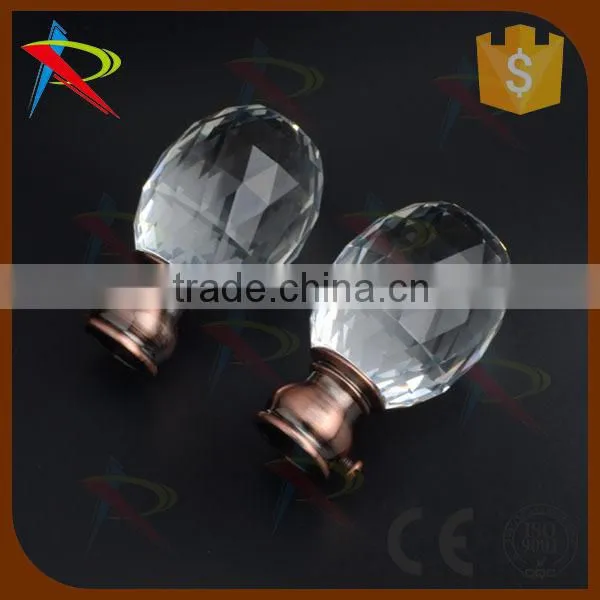 Export and Wholesale Good Quality Crystal Curtain Finials/curtain Rod Finials photo-2