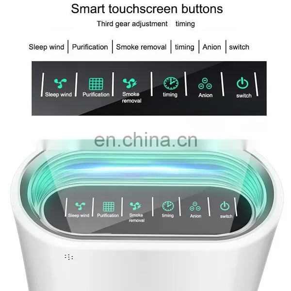 Living Room Multi-stage Fan Speed Low Noise UV Lamp Air Purifier photo-3