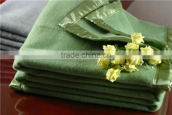 NO.1 China Blanket Factory 100% New Zealand Wool Blanket Wool Throw