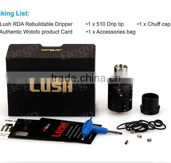 Huge Vapor High Quality Wotofo Lush Drip Tank Elego Wholesale Rda photo-5