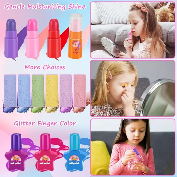 Wholesale Kids Makeup Sets for Girls Make up Kit Girls Toys Cosmetics Set for Perform Make up Kids Diy Art Supplies photo-4