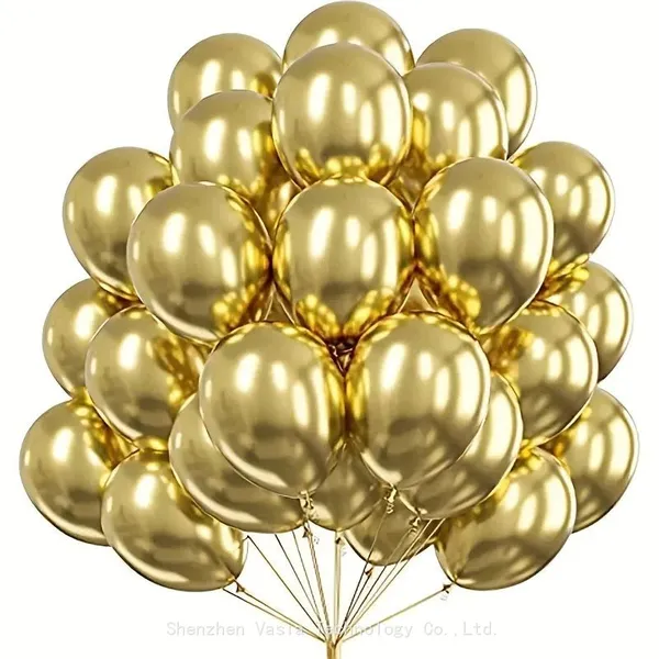 Wholesale Metallic Latex Balloons - 50-500 Pcs Bulk Pack, Chrome Shiny Balloons for Party Distributors photo-2