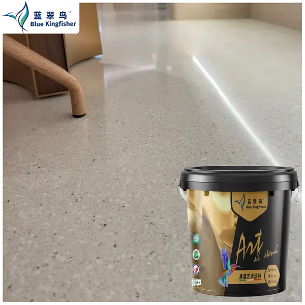 Chinese Blue Kingfisher Epoxy Floor Paint Factory， Apply for Civil Decoration and Can be Customized photo-3