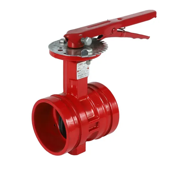 High Pressure ANSI Grooved End Butterfly Valve Resilient Seated photo-2