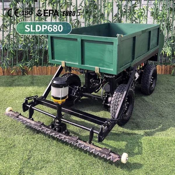 China Manufacturer Remote Control Robotic Mower 680kg Load Capacity Agricultural Cutting Machine photo-2