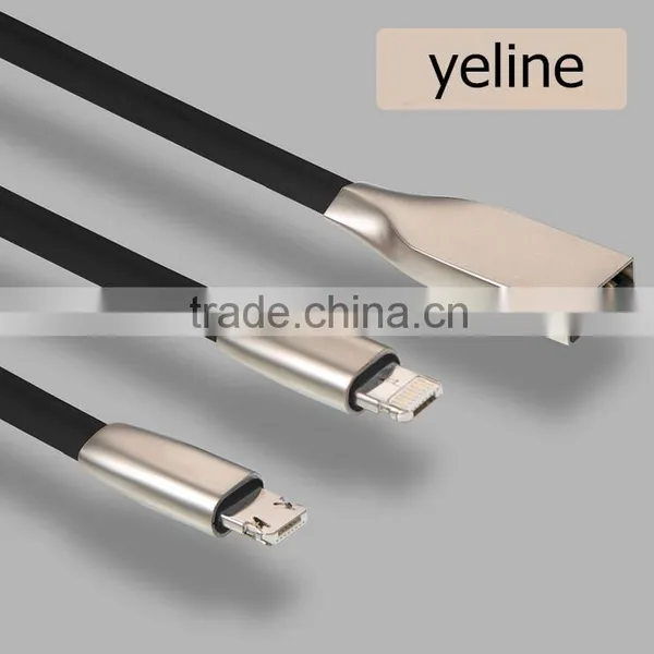2016 Popular Stainless Steel One Side Mic Usb One Side for Iphpne Data Cable for Oppo R9/N1/A53 photo-6