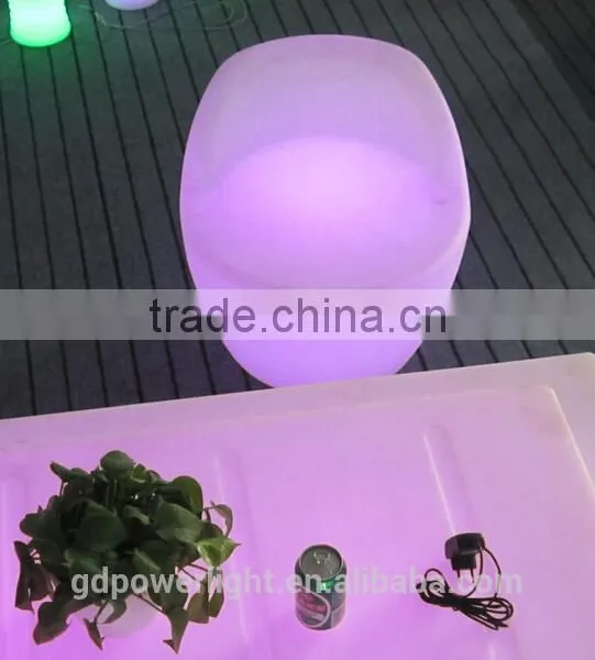 New Rechargeable PE Plastic Chair Stool With LED Light and Remote Control YXF-5653 photo-3