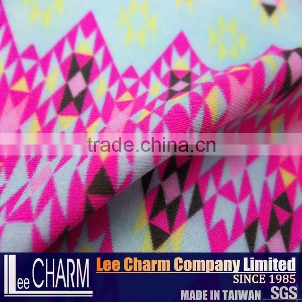 Nylon Spandex Geometry Print Swimming Fabric photo-6