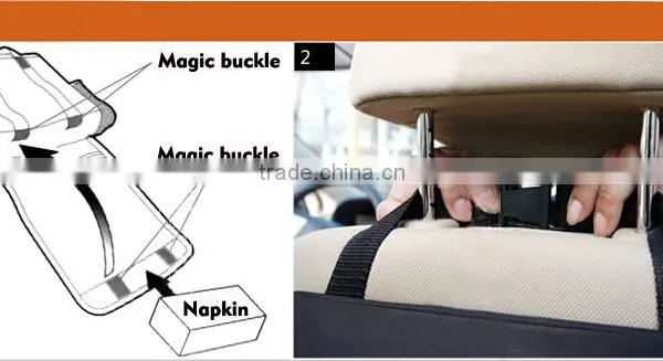 (120516)High Quality Car Seat Storage Bag / Car Seat Back Pocket / Auto Back Seat Hanging Bag photo-4