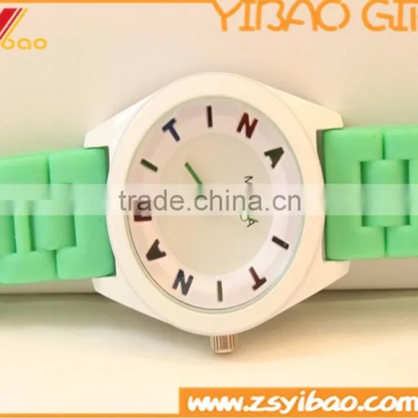 Delicate Candy Color Fashion Silicone Watch photo-2