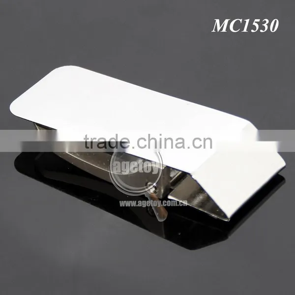 Engrave Hollow Zinc Alloy Pocket Slim Cash Clip Personalized Folding Stainless Steel Metal Money Clip Gift photo-5