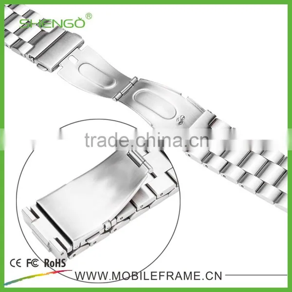 Stainless Steel Metal Strap Watch Band for Apple Watch With Band Adapter photo-3
