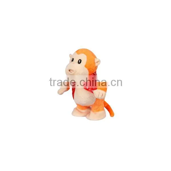 Walking and Voice Back Monkey With Ribbon