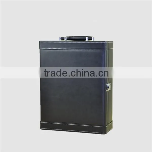 Wholesale 2 Bottles Fancy With Tools Leather Wine Boxes photo-5